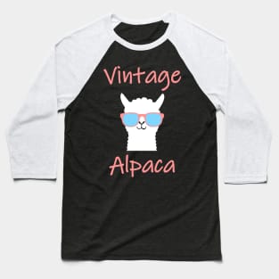 Vintage Alpaca Retro Llama Baseball T-Shirt